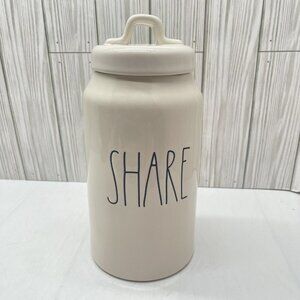 Rae Dunn Artisan SHARE Canister Farmhouse Decor Container Storage